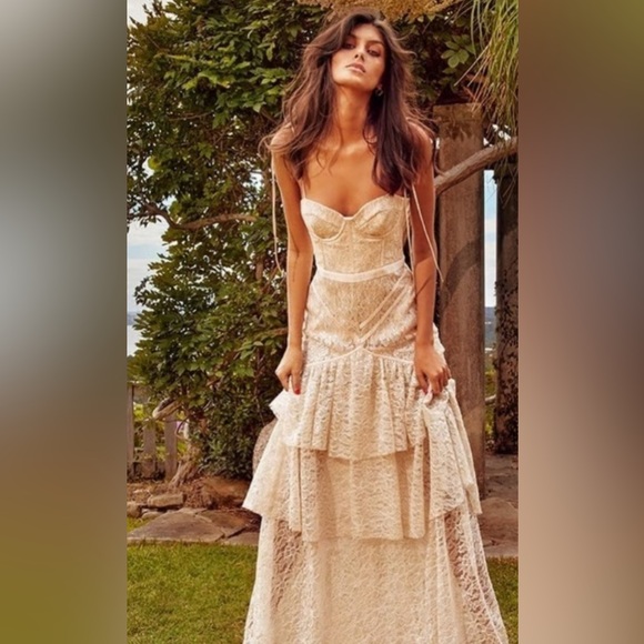 Alice McCall | Dresses | Nwt Alice Mccall Sandstorm Wedding Ballroom Cream  Colored Gown Lace Dress Us | Poshmark